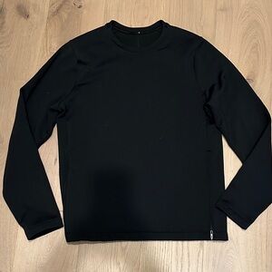 lululemon athletica Men's Jet Black Crew Neck Sweatshirt